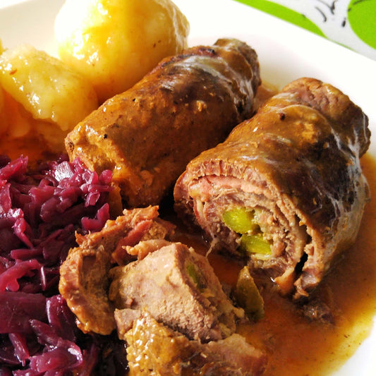 Rouladen Recipe Card Printable, Rinderrouladen, 4x6 PDF, 8.5x11 PDF