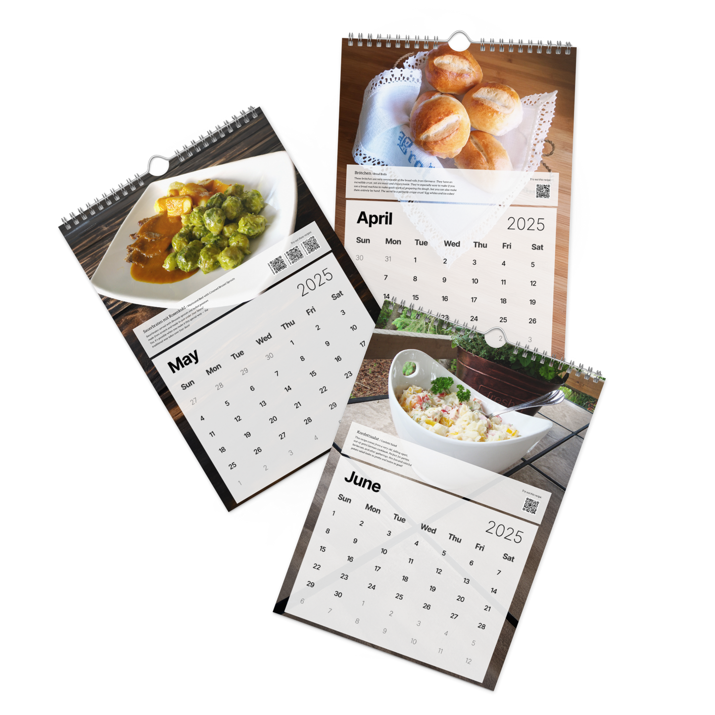 German Recipe - Wall Calendar (2025)