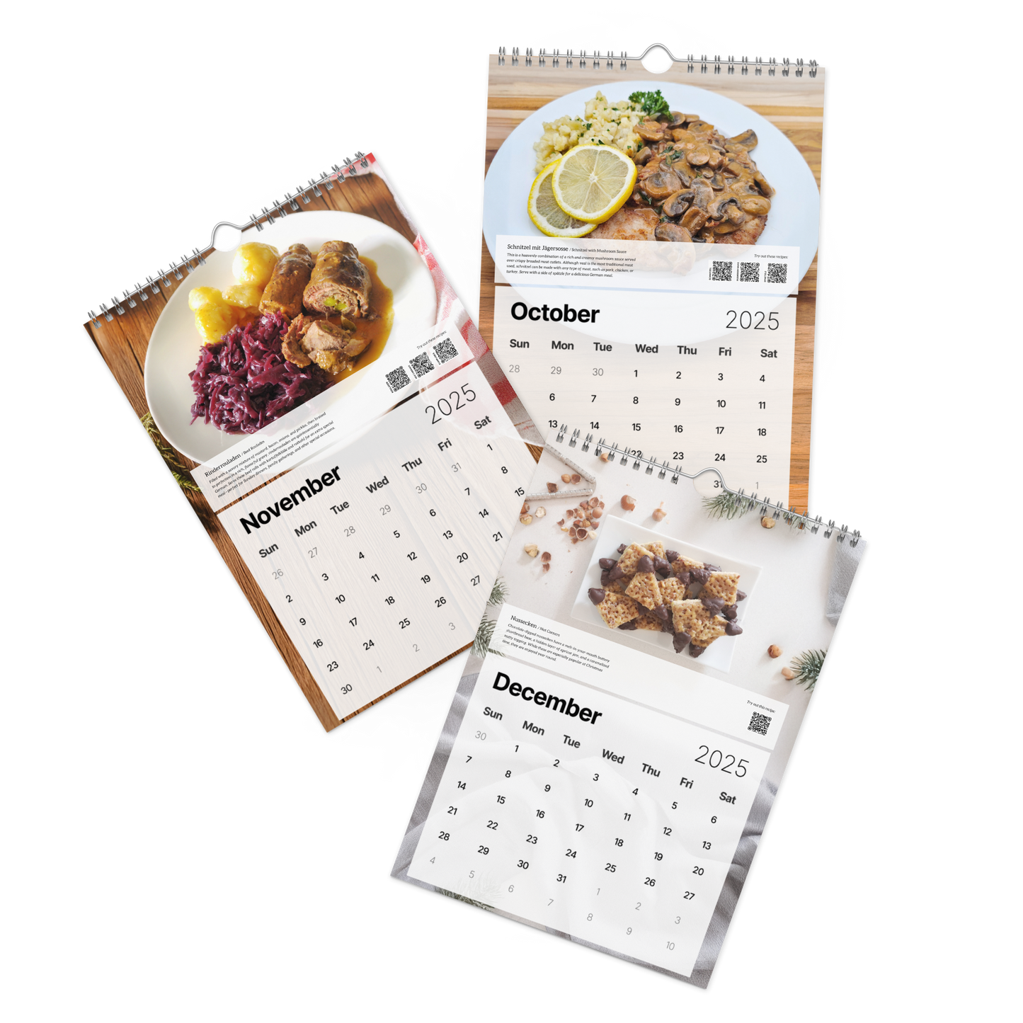 German Recipe - Wall Calendar (2025)