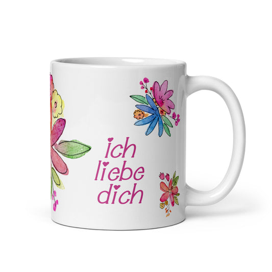 Ich Liebe Dich Mug - Pink