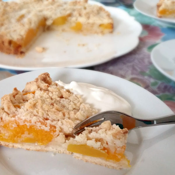 Apricot Tart with Streusel ~ Oma's Aprikosen-Streusel-Tarte