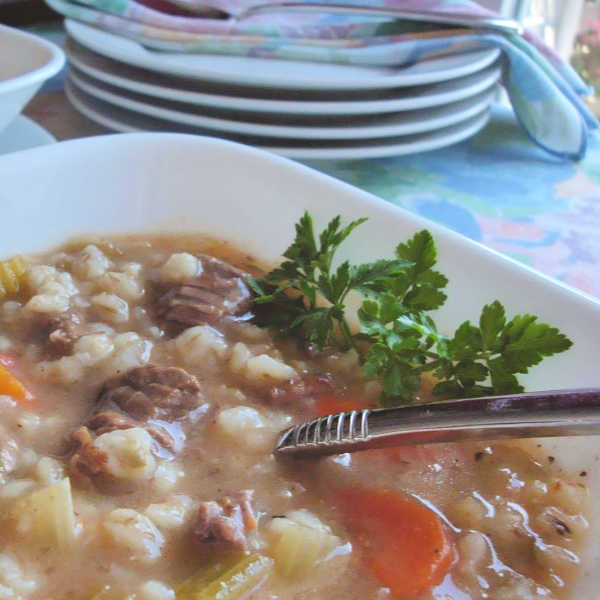 Oma's Beef Barley Soup Recipe