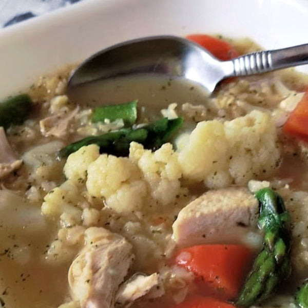 Oma's Homemade Chicken Rice Soup Recipe