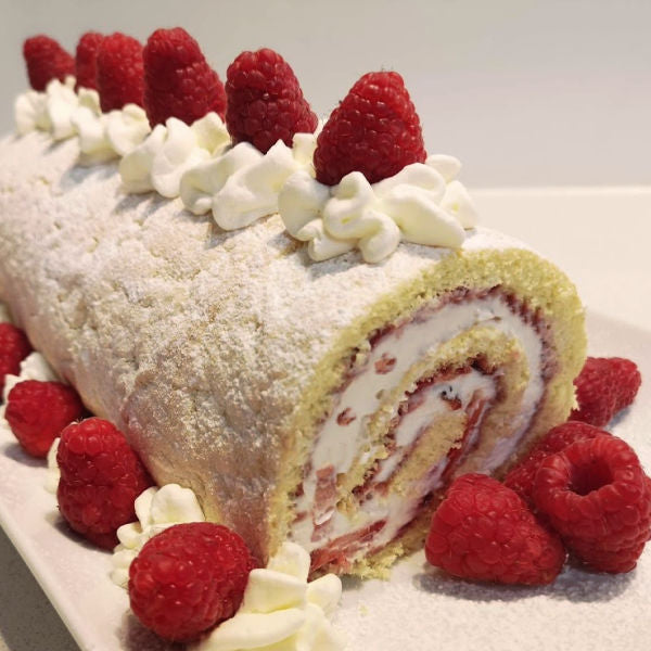 Oma's Cream Roll Recipe with Fresh Fruit
