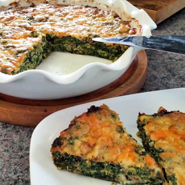 Oma's Crustless Spinach Quiche Recipe