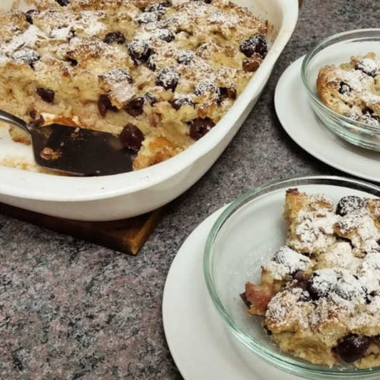 Kirschenmichel ~ Easy Bread Pudding with Cherries