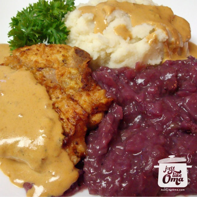 Oma's German Pork Chops, Düsseldorfer-style