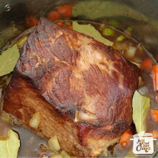 Oma's Quick and Easy German Sauerbraten Using a Pressure Cooker.