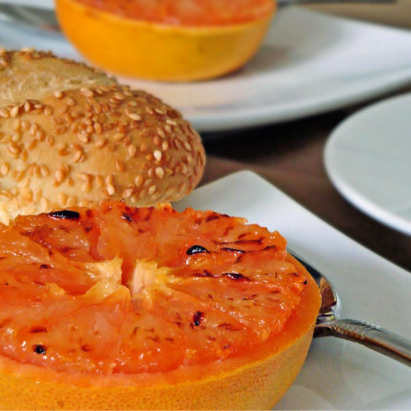 Oma's Grilled Grapefruit