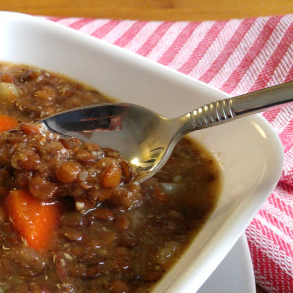 How to Make Lentil Soup, German-style
