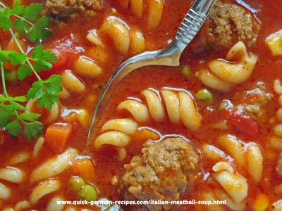 Oma's Quick Italian Meatball Soup