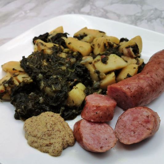 Oma's Kale and Potato Recipe ~ Grünkohl mit Kartoffeln