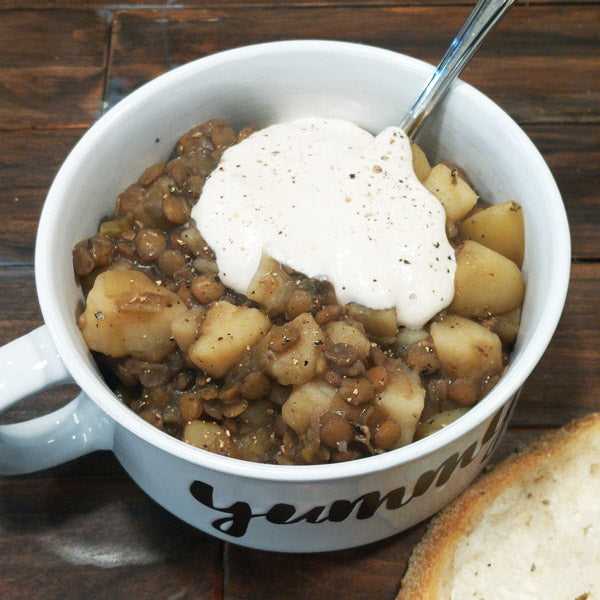 Leek and Lentil Stew with Potatoes