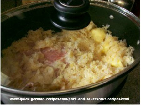 2. Potatoes, Smoked Pork, and Sauerkraut (slow cooker meal)