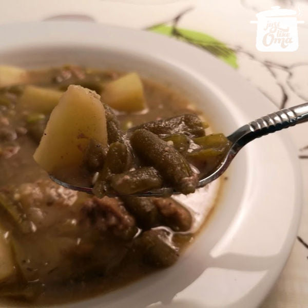 Mutti's Recipe for Lamb Stew with Green Beans