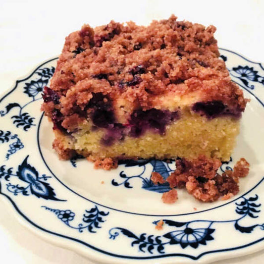 Blueberry Cake with Streusel: Ann's Blaubeerkuchen mit Streusel