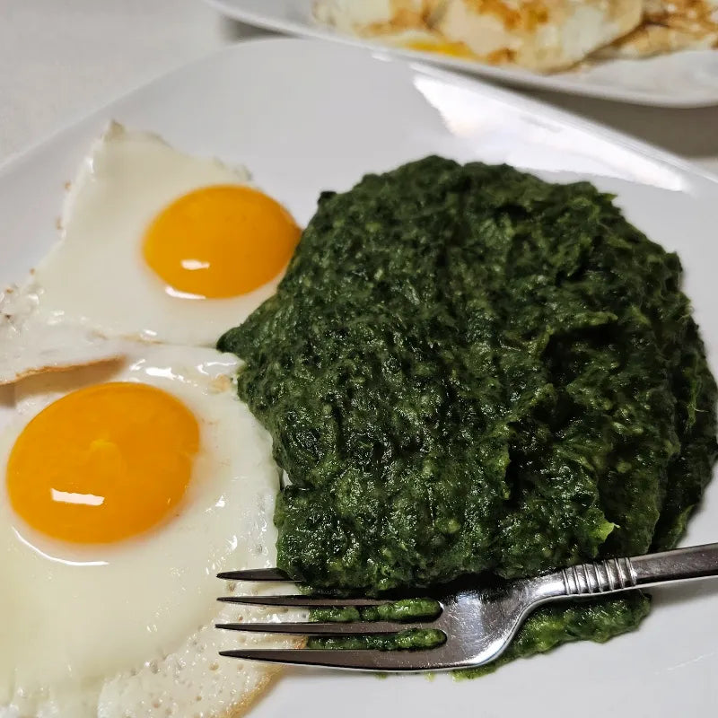Creamy Spinach Potato Mash (Spinat-Kartoffelstampf)