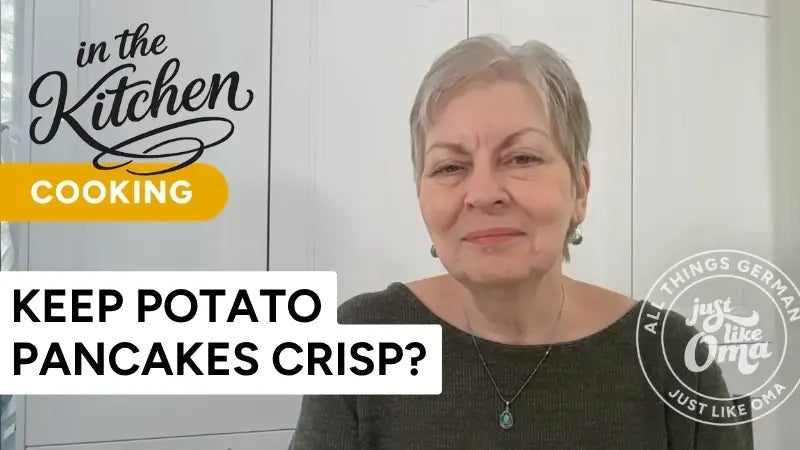 How to keep potato pancakes crisp?