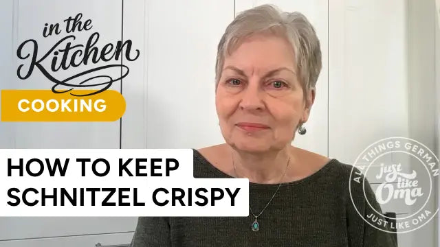 How to keep schnitzel crisp