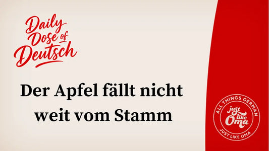Der Apfel fällt nicht weit vom Stamm