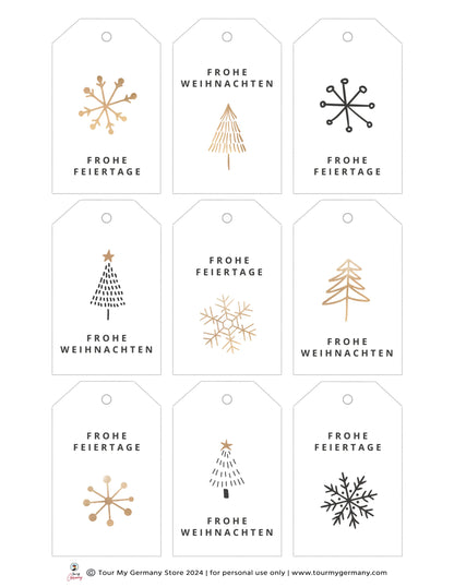 Printable Christmas Gift Tags 3-Pack