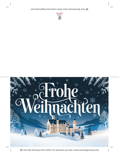 Neuschwanstein Christmas Card
