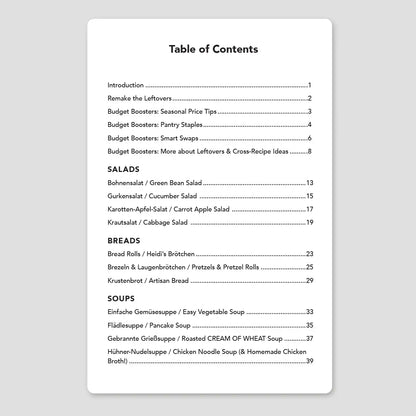 The Budget German Kitchen - Spiral Bound