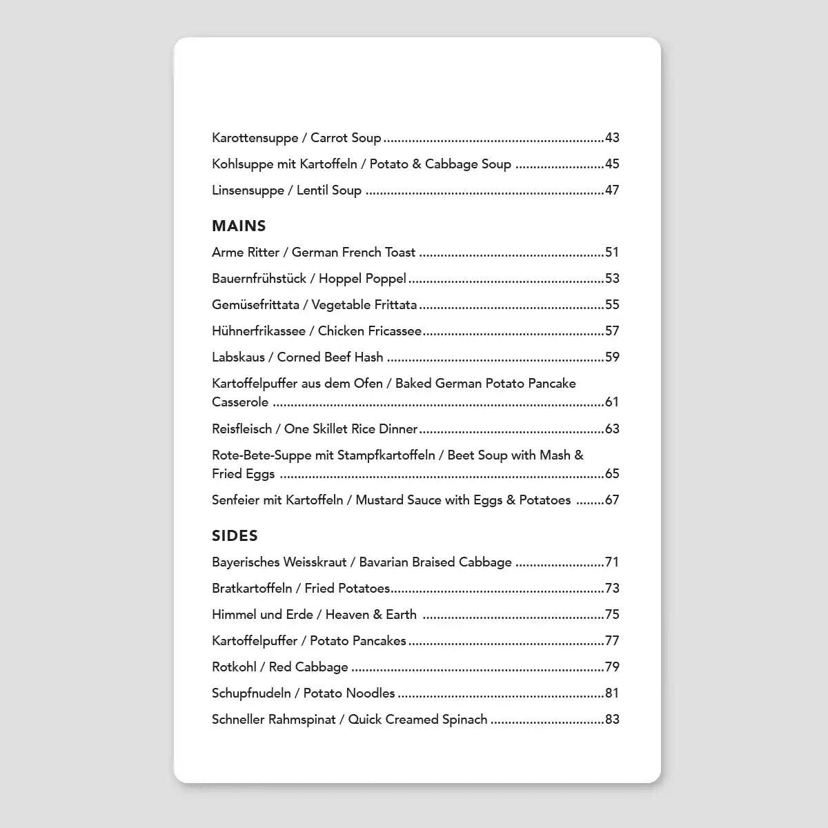 The Budget German Kitchen - Spiral Bound