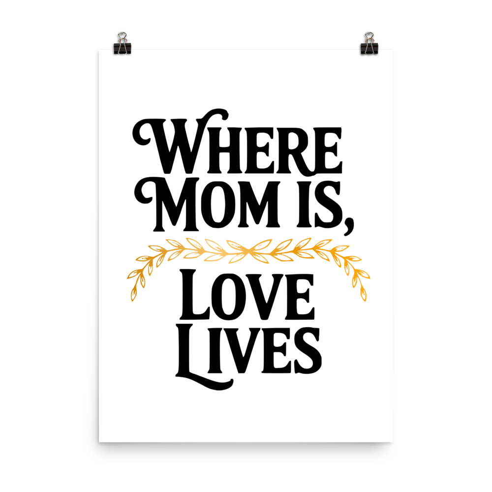 Where Mom Is PRINTABLE Poster – Instant Download Wall Art