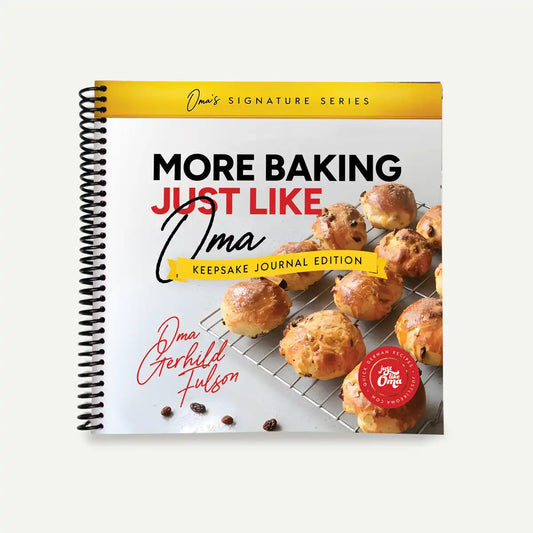 MORE Baking Just Like Oma - Keepsake Journal Cookbook (Full Color)