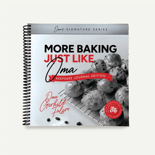MORE Baking Just Like Oma - Journal Edition (Black & White)