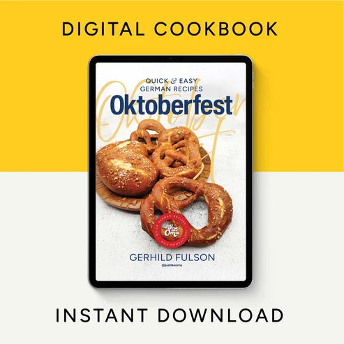 The Oktoberfest Kitchen, German Cookbooks and Apron Gift Set