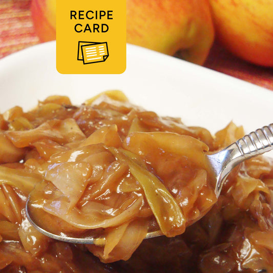 Braised Cabbage Recipe Card Printable, Schmorkohl, 4x6 PDF, 8.5x11 PDF