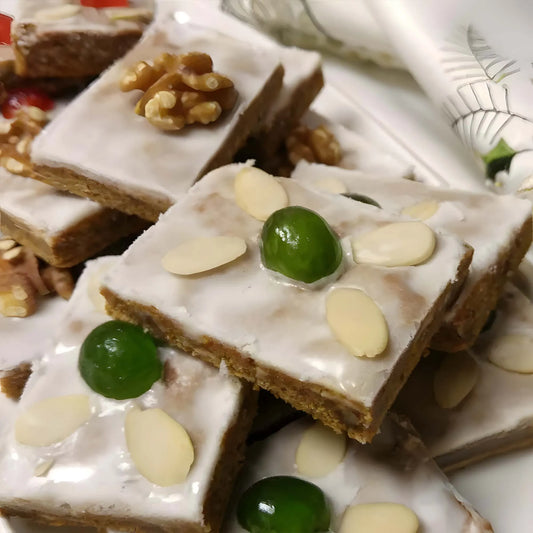 Lebkuchen Gingerbread Bars Recipe Card Printable, German Christmas Bars, 4x6 PDF, 8.5x11 PDF