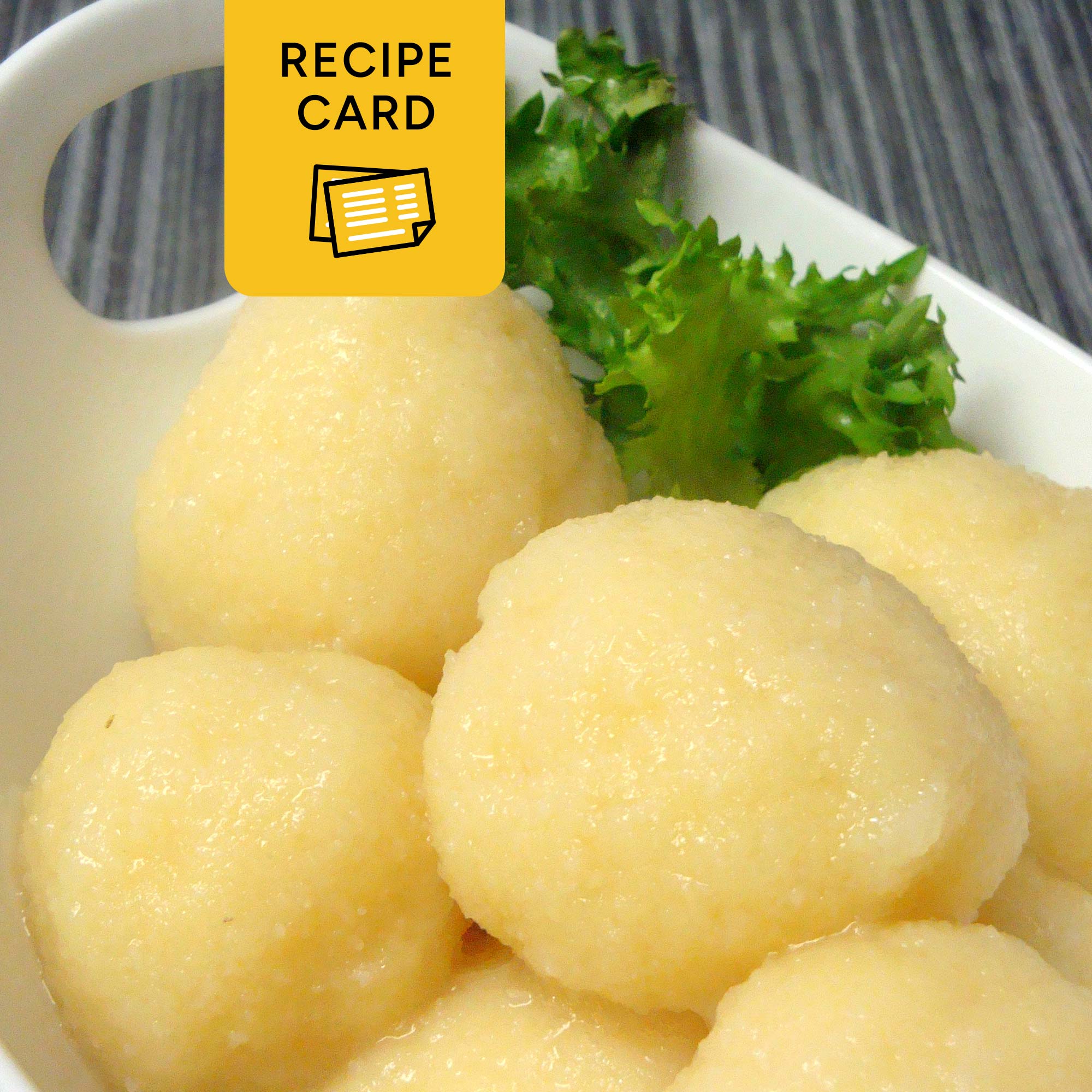 Potato Dumplings Recipe Card Printable, Kartoffelknödel, 4x6 PDF, 8.5x11 PDF