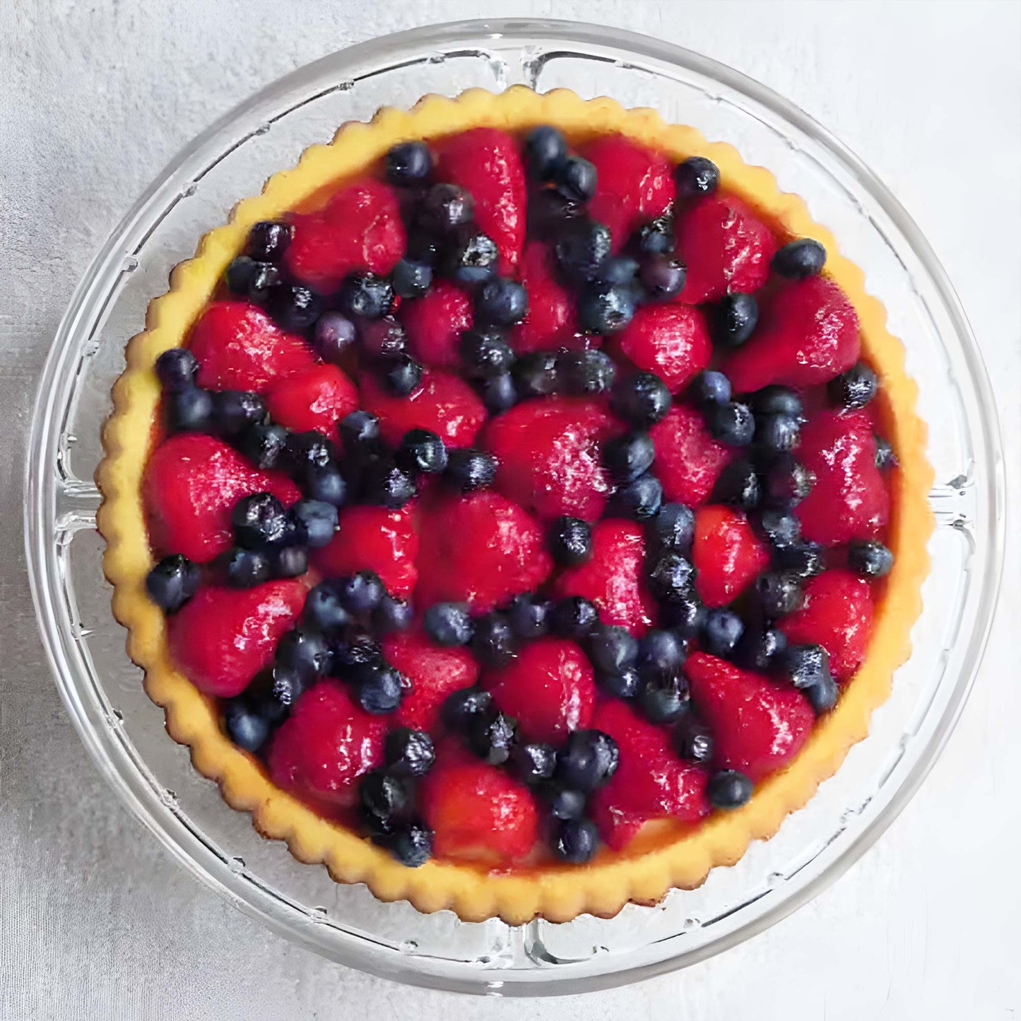 Fruit Flan Printable Recipe Card, Obsttorte, 4x6 PDF, 8.5x11 PDF