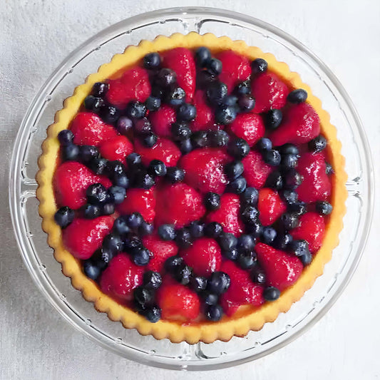 Fruit Flan Printable Recipe Card, Obsttorte, 4x6 PDF, 8.5x11 PDF