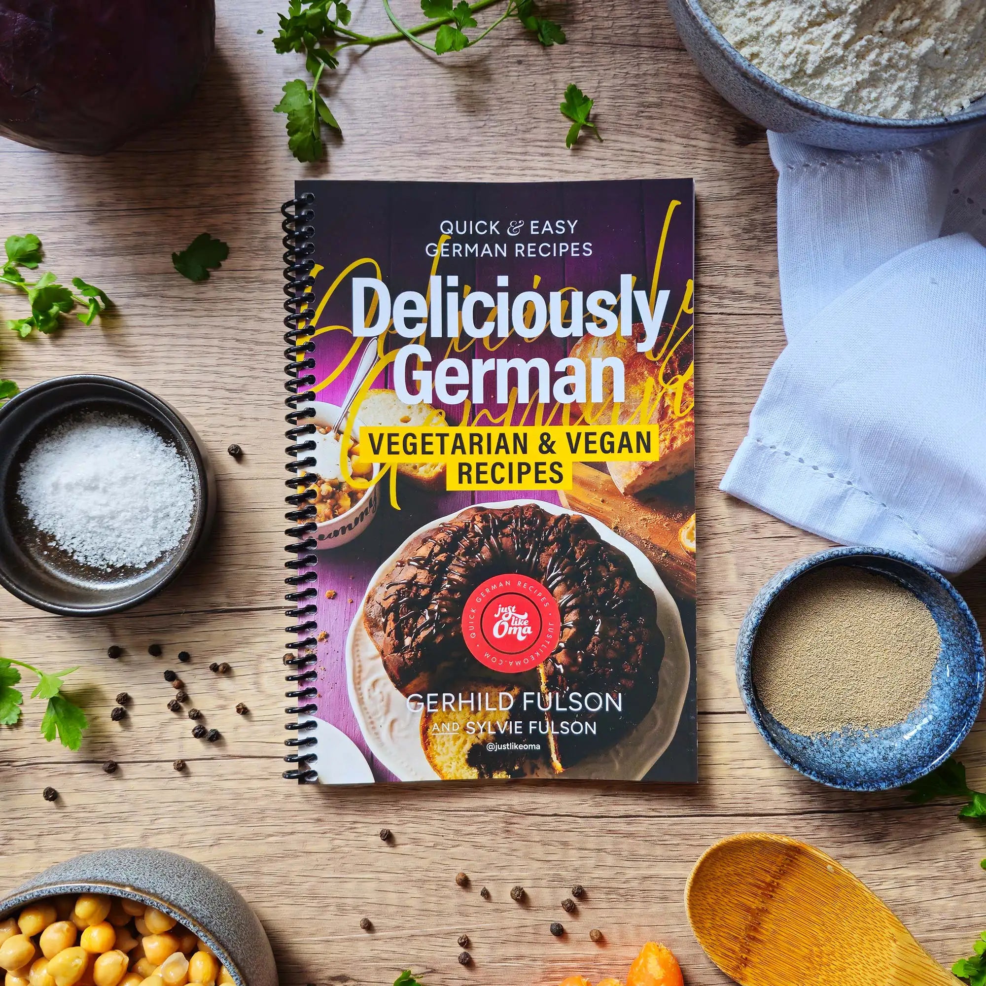 Deliciously German Vegetarian & Vegan Recipes - Spiral Bound