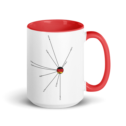 German airports mug detail airport codes Germany travel heritage