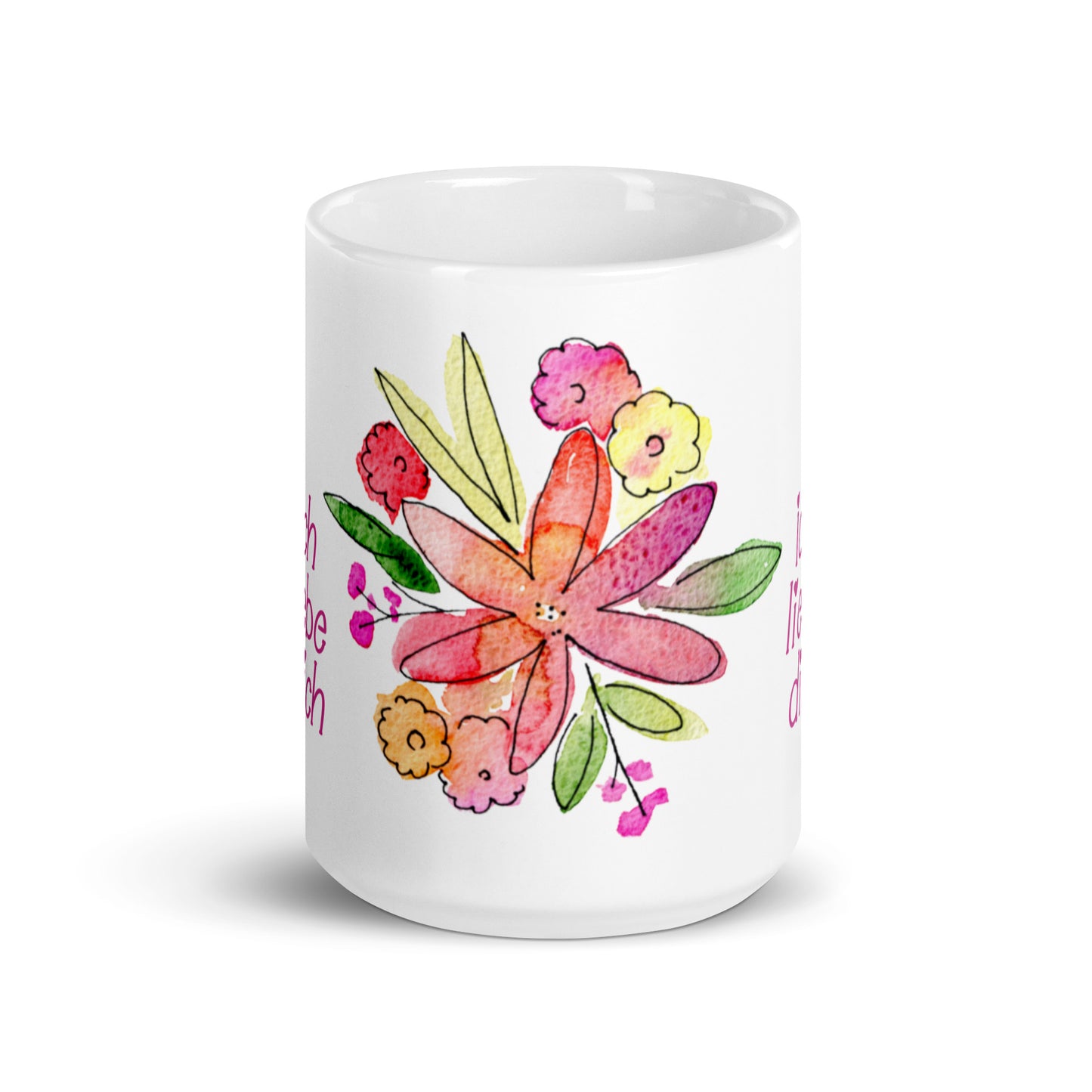 Ich Liebe Dich Mug - Pink