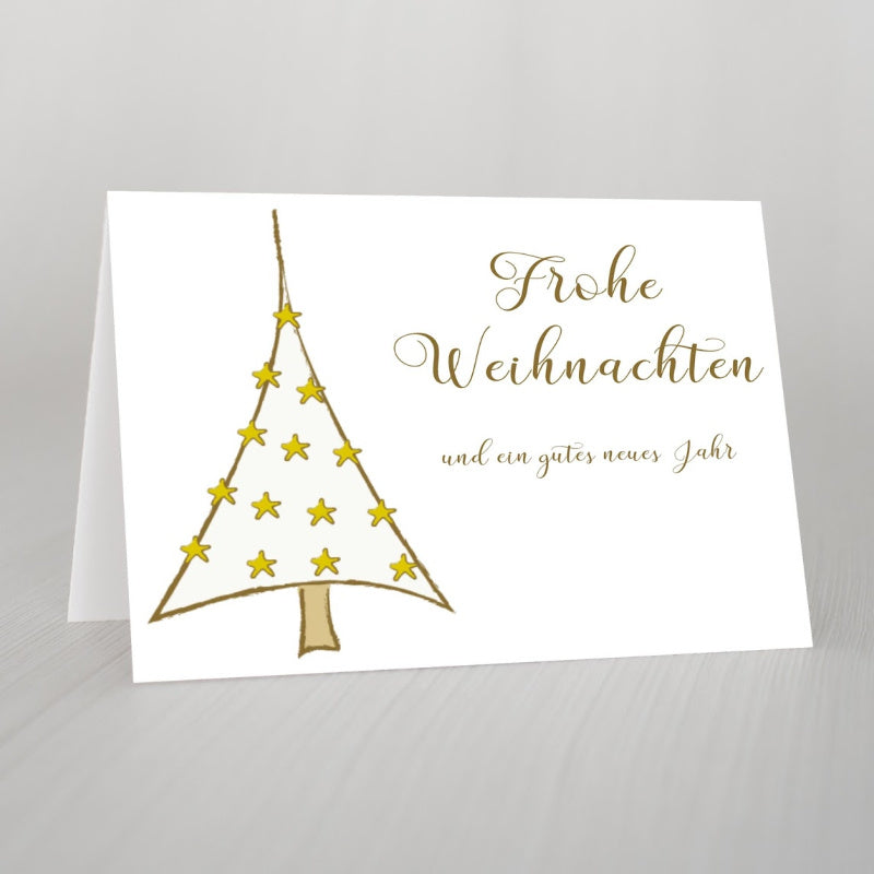 Starry Tree Christmas Card